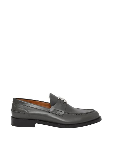 burberry monogram motif leather loafers|Burberry lace up shoes men.